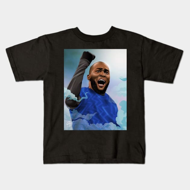 ROMELU LUKAKU / CHELSEA VERSION Kids T-Shirt by Jey13